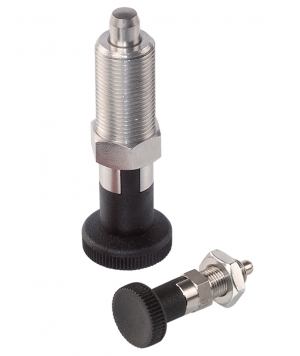 QS - QSX_Index Bolt with Stop, Fine-Pitch Thread, Steel or Stainless Steel